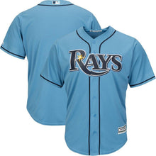 Load image into Gallery viewer, Tampa Bay Rays Majestic Official Cool Base Jersey - Light Blue
