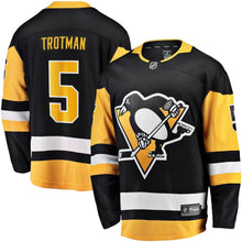 Load image into Gallery viewer, Zach Trotman Pittsburgh Penguins Fanatics Branded Home Breakaway Player Jersey - Black