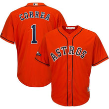 Load image into Gallery viewer, Carlos Correa Houston Astros Majestic 2019 Postseason Official Cool Base Player Jersey - Orange