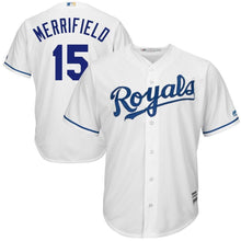 Load image into Gallery viewer, Whit Merrifield Kansas City Royals Majestic Home Cool Base Player Jersey - White