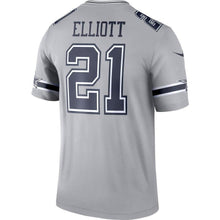 Load image into Gallery viewer, Ezekiel Elliott Dallas Cowboys Nike Inverted Legend Jersey - Gray