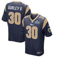 Load image into Gallery viewer, Todd Gurley II Los Angeles Rams Nike Super Bowl LIII Bound Game Jersey - Navy