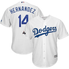 Load image into Gallery viewer, Enrique Hernandez Los Angeles Dodgers Majestic 2019 Postseason Home Official Cool Base Player Jersey - White