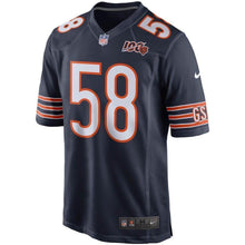 Load image into Gallery viewer, Roquan Smith Chicago Bears Nike 100th Season Game Jersey - Navy