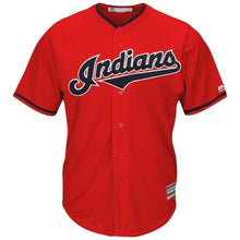 Load image into Gallery viewer, Cleveland Indians Majestic Alternate 2019 Cool Base Team Jersey – White/Scarlet