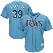 Load image into Gallery viewer, Tampa Bay Rays Majestic Official Cool Base Player Jersey - Columbia Blue