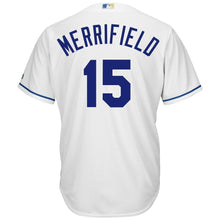Load image into Gallery viewer, Whit Merrifield Kansas City Royals Majestic Home Cool Base Player Jersey - White