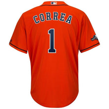 Load image into Gallery viewer, Carlos Correa Houston Astros Majestic 2019 Postseason Official Cool Base Player Jersey - Orange