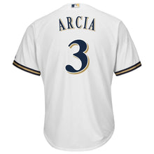 Load image into Gallery viewer, Orlando Arcia Milwaukee Brewers Majestic Cool Base Home Player Jersey - White