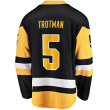 Load image into Gallery viewer, Zach Trotman Pittsburgh Penguins Fanatics Branded Home Breakaway Player Jersey - Black