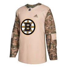 Load image into Gallery viewer, Boston Bruins adidas Veterans Day Practice Jersey - Camo
