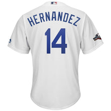 Load image into Gallery viewer, Enrique Hernandez Los Angeles Dodgers Majestic 2019 Postseason Home Official Cool Base Player Jersey - White