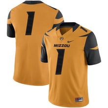 Load image into Gallery viewer, Missouri Tigers Nike Team Game Football Jersey - Gold