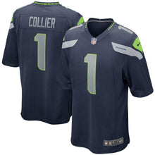 Load image into Gallery viewer, L.J. Collier Seattle Seahawks Nike Game Jersey - Navy