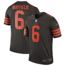 Load image into Gallery viewer, Baker Mayfield Nike Cleveland Browns Color Rush Legend Jersey - Brown