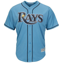 Load image into Gallery viewer, Tampa Bay Rays Majestic Official Cool Base Player Jersey - Columbia Blue
