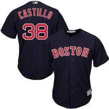 Load image into Gallery viewer, Rusney Castillo Boston Red Sox Majestic Cool Base Player Jersey - Navy