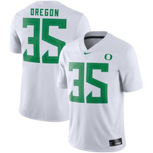 Load image into Gallery viewer, #35 Oregon Ducks Nike Game Jersey - White