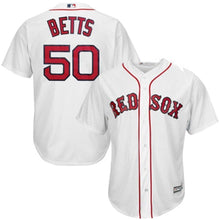 Load image into Gallery viewer, Mookie Betts Boston Red Sox Majestic Cool Base Player Jersey - White