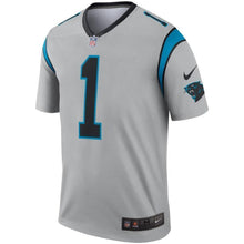Load image into Gallery viewer, Cam Newton Carolina Panthers Nike Inverted Legend Jersey - Silver