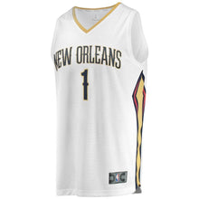 Load image into Gallery viewer, Zion Williamson New Orleans Pelicans Fanatics Branded 2019 NBA Draft First Round Pick Fast Break Jersey White - Association Edition