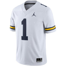 Load image into Gallery viewer, Michigan Wolverines Jordan Brand 2018 Game Football Jersey – White