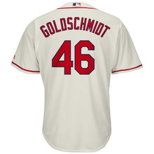 Load image into Gallery viewer, Paul Goldschmidt St. Louis Cardinals Majestic Alternate Official Cool Base Player Jersey – Light Blue/Cream