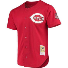 Load image into Gallery viewer, Ken Griffey Jr. Cincinnati Reds Mitchell &amp; Ness Fashion Cooperstown Collection Mesh Batting Practice Jersey - Red