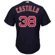 Load image into Gallery viewer, Rusney Castillo Boston Red Sox Majestic Cool Base Player Jersey - Navy