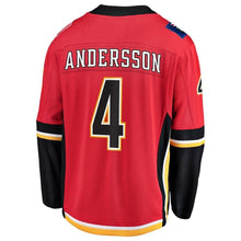 Load image into Gallery viewer, Rasmus Andersson Calgary Flames Fanatics Branded Home Breakaway Player Jersey - Red