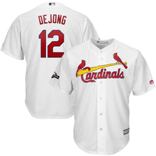 Load image into Gallery viewer, Paul DeJong St. Louis Cardinals Majestic 2019 Postseason Official Cool Base Player Jersey - White
