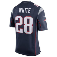 Load image into Gallery viewer, James White New England Patriots Nike Super Bowl LIII Bound Game Jersey - Navy