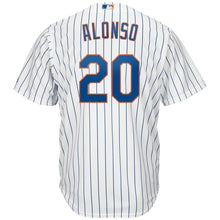 Load image into Gallery viewer, Pete Alonso New York Mets Majestic Home Official Cool Base Player Jersey - White/Royal