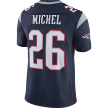 Load image into Gallery viewer, Sony Michel New England Patriots Nike NFL 100 Vapor Limited Jersey - Navy