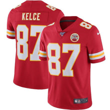Load image into Gallery viewer, Travis Kelce Kansas City Chiefs Nike 100th Season Vapor Limited Jersey - Red