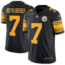 Load image into Gallery viewer, Ben Roethlisberger Pittsburgh Steelers Nike Vapor Untouchable Color Rush Limited Player Jersey - Black