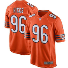 Load image into Gallery viewer, Akiem Hicks Chicago Bears Nike Player Game Jersey - Orange