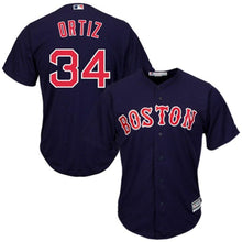 Load image into Gallery viewer, David Ortiz Boston Red Sox Majestic Cool Base Player Jersey - Navy