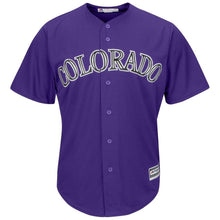Load image into Gallery viewer, Nolan Arenado Colorado Rockies Majestic Alternate Official Cool Base Player Jersey - Purple