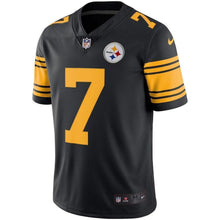 Load image into Gallery viewer, Ben Roethlisberger Pittsburgh Steelers Nike Vapor Untouchable Color Rush Limited Player Jersey - Black