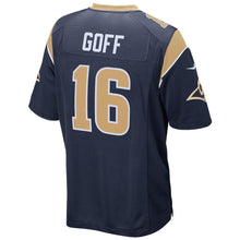 Load image into Gallery viewer, Jared Goff Los Angeles Rams Nike Super Bowl LIII Bound Game Jersey - Navy