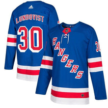 Load image into Gallery viewer, Henrik Lundqvist New York Rangers adidas Player Jersey - Royal