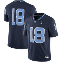 Load image into Gallery viewer, North Carolina Tar Heels Jordan Brand Game Football Jersey - Navy