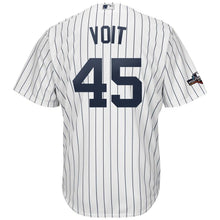 Load image into Gallery viewer, Luke Voit New York Yankees Majestic 2019 Postseason Official Cool Base Player Jersey - White/Navy