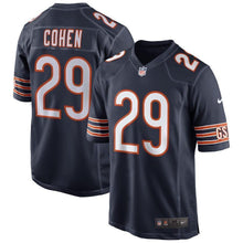 Load image into Gallery viewer, Tarik Cohen Chicago Bears Nike Game Jersey - Navy