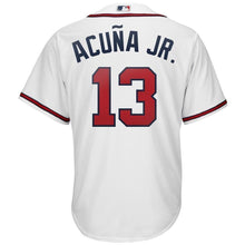 Load image into Gallery viewer, Ronald Acuña Jr. Atlanta Braves Majestic 2019 Home Official Cool Base Player Jersey - White