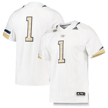 Load image into Gallery viewer, Georgia Tech Yellow Jackets adidas Team Premier Football Jersey - White