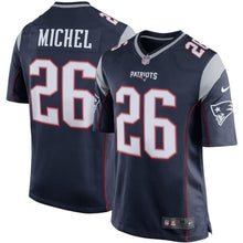 Load image into Gallery viewer, Sony Michel New England Patriots Nike Game Jersey - Navy