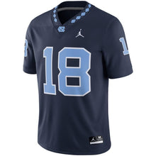 Load image into Gallery viewer, North Carolina Tar Heels Jordan Brand Game Football Jersey - Navy