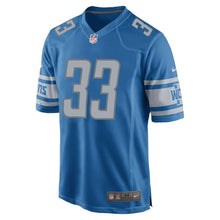 Load image into Gallery viewer, Kerryon Johnson Detroit Lions Nike Game Jersey - Blue